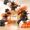 141pcs latex balloons with 3pcs Foil Balloons(Orange Black White)10 x 10 x 0.2 inches